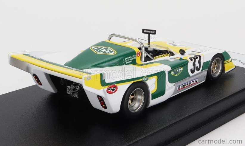 Trofeu Chevron B36 2.0l S4 Team Societe Racing N 33 24h Le Mans 1979 A.dechelette - C.dechelette - M.tarres 1:43 Biela Žltá Zelená