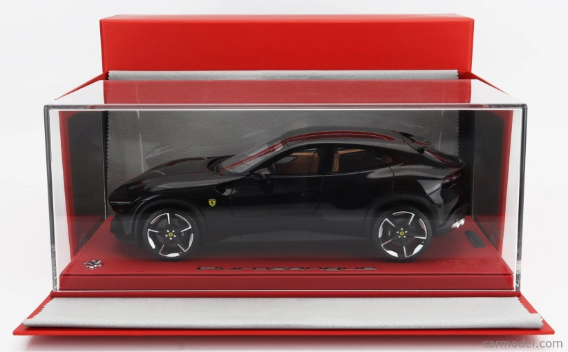 Bbr-models Ferrari Purosangue Suv 2022 - Con Vetrina - S vitrínou 1:18 Nero Purosangue - Black Met