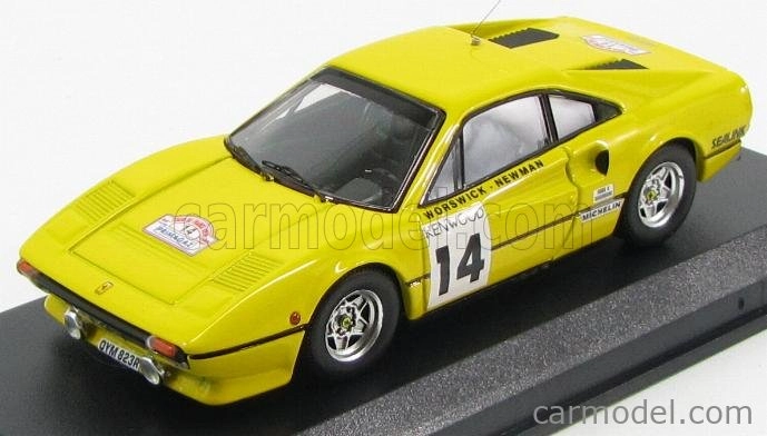Najlepší model Ferrari 308 Gtb Coupe N 14 Tour De France 1985 Worswick - Newman 1:43 Yellow