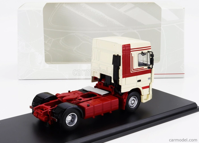 Premium classixxs DAF 95xf 430 Tractor Truck 2-assi 1997 1:43 Cream Red
