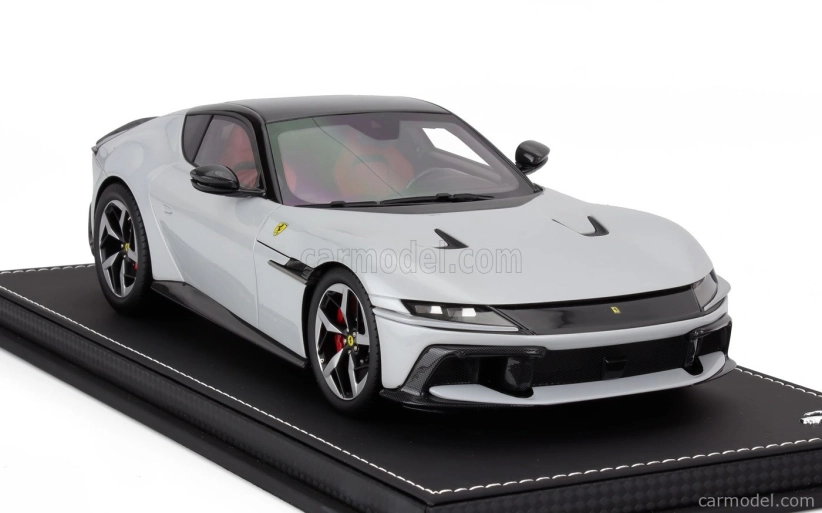 Bbr-models Ferrari 12cilindri Coupe V12 830cv 2024 - Con Vetrina - With Showcase 1:18 Bianco Artico - Bílá Met