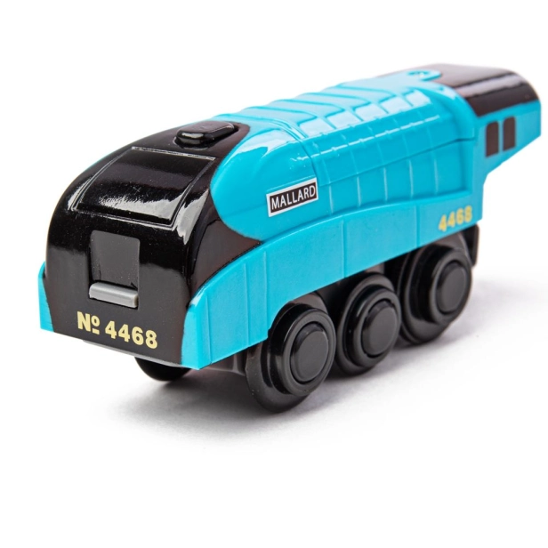 Bigjigs Rail Elektrická lokomotíva Mallard Blue