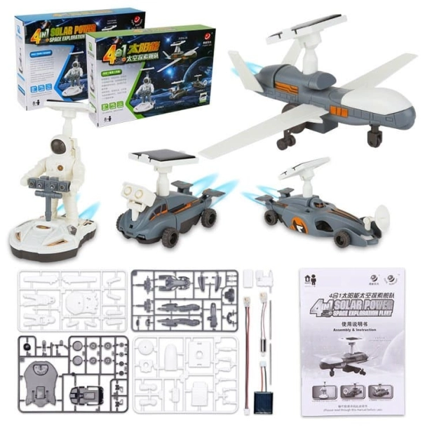 Solárna stavebnica 4 v 1 Space Exploration Fleet