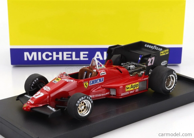 Brumm Ferrari F1 126c4 N 27 Víťaz Gp Belgicka 1984 Michele Alboreto 1:43 Červená čierna