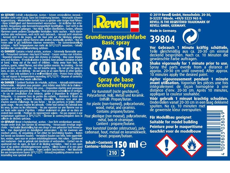 Revell podkladová barva Basic Color ve spreji 150ml