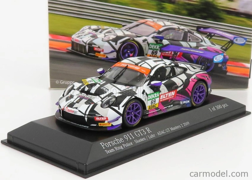 Minichamps Porsche 911 991-2 Gt3-r Iron Force By Ring Police Team N 69 1:43