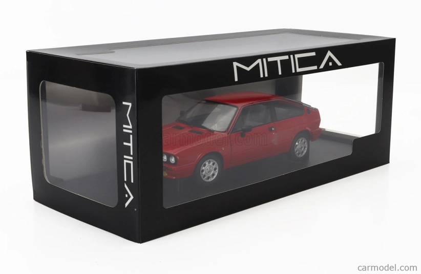Mitica-diecast Alfa romeo Alfa Romeo Sprint 1.5 Quadrifoglio Verde Grand-prix 1986 1:18 Rosso Alfa Red