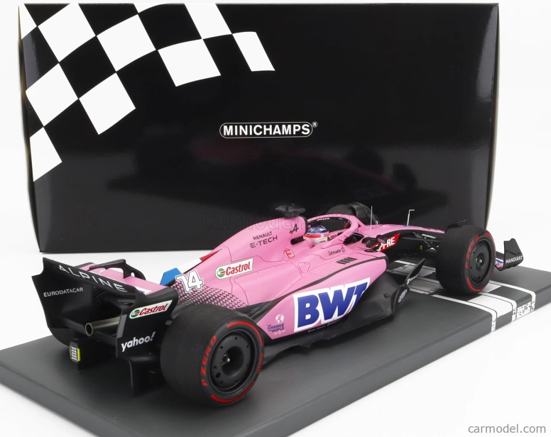 Minichamps Renault F1 A522 Team Alpine Bwt N 14 Bahrain Gp 2022 Fernando Alonso 1:18 Pink