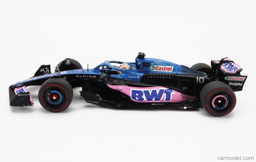 Solido Alpine F1  A523 Team Bwt Alpine N 10 3rd Dutch Gp 2023 Pierre Gasly 1:18 Modrá Růžová