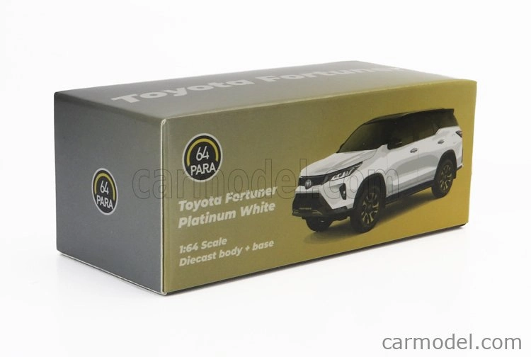 Paragon-models Toyota Fortuner Rhd 2023 1:64 biela čierna