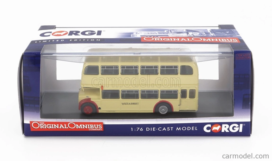 Corgi Bristol Lodekka Fs68 Autobus Wilts And Dorset 38a Bournemouth Limited Stop 1956 1:76 Cream Red