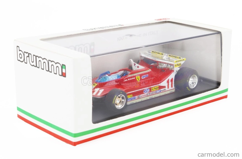 Brumm Ferrari F1  312t4 N 11 World Champion Winner Monaco Gp 1979 Jody Scheckter 1:43 Red