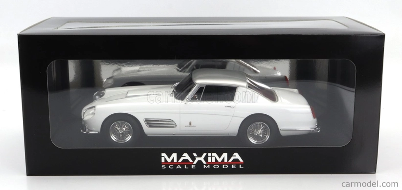 Maxima Ferrari 410 Superamerica Iii Series Pininfarina Coupe 1958 1:18 Bílé Stříbro