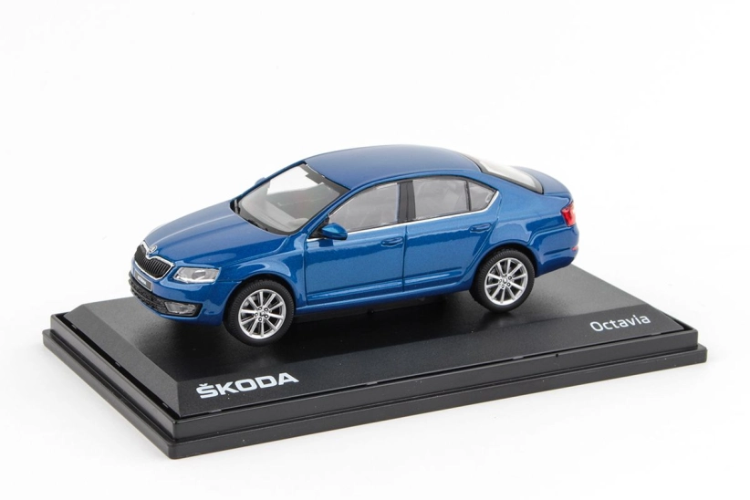 Abrex Škoda Octavia III (2012) 1:43 – modrá race metalíza