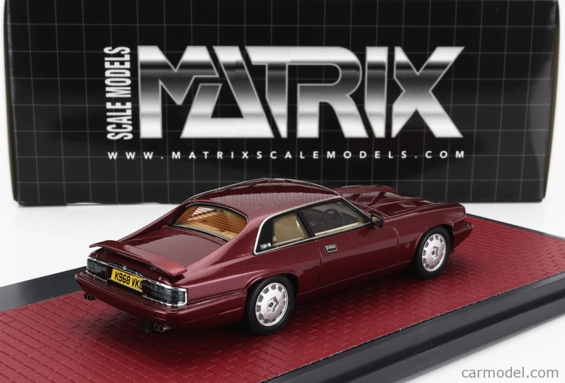 Modely v mierke Matrix Jaguar Xjr-s 1993 1:43 Červená