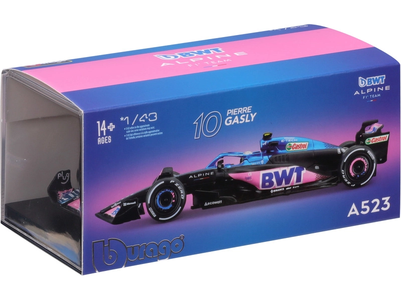 Bburago Renault F1 A523 Team Bwt Alpine F1 N 10 1:43, modrá