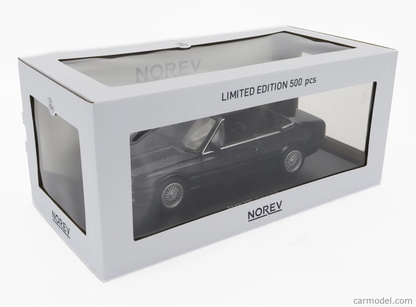 Norev BMW radu 3 325i (e30) Cabriolet otvorený 1991 1:18 Modrá
