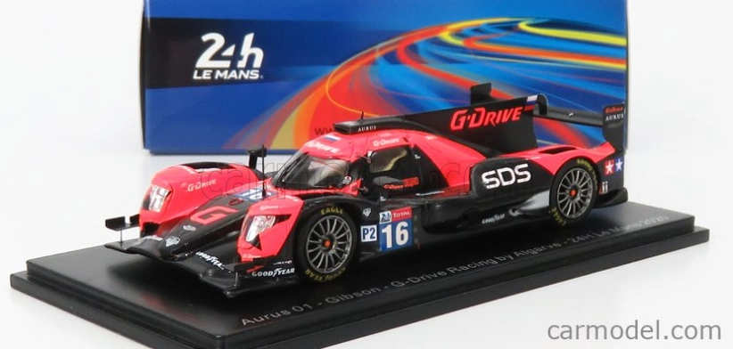 Spark-model Aurus 01 4.2l V8 Gibson Team G-drive Racing By Algarve N 16 24h Le Mans 2020 R.cullen - O.jarvis - N.tandy 1:43 Orange
