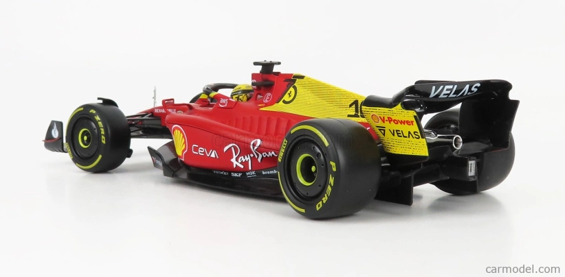Bburago Ferrari F1-75 Scuderia Ferrari N 16 2022 Charles Leclerc 1:18, červená