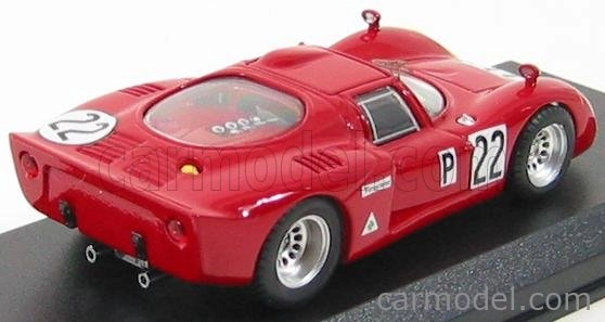 Najlepší model Alfa romeo 33.2 N 22 Daytona 1968 Casoni - Biscardi 1:43 Červeno-žltá