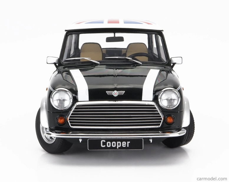 Mini Cooper Lhd 1992 s Union Jack 1:12 zelená biela