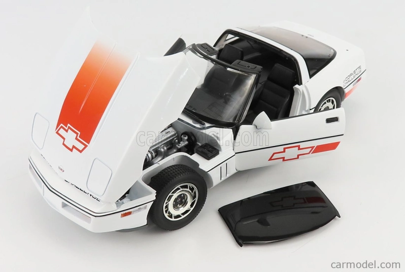 Greenlight Chevrolet Corvette C4 1988 1:18 Bílá Červená