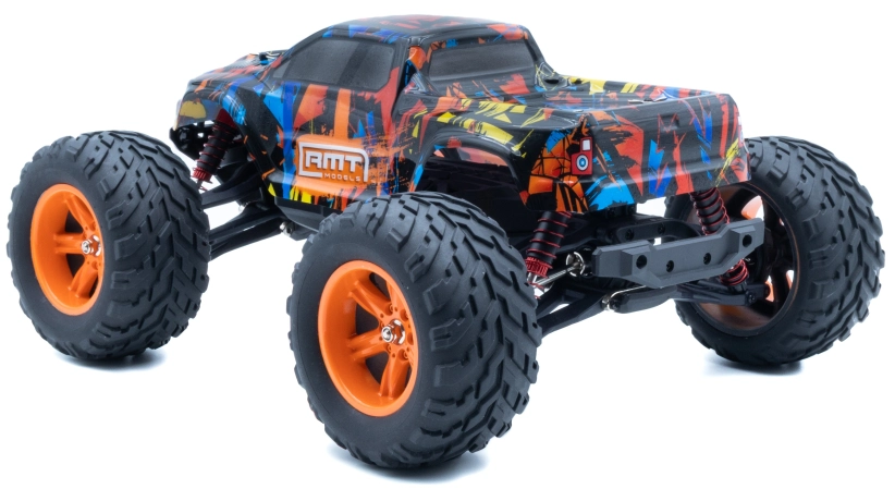 RC auto RMT Dominator Monster, oranžová + náhradná batéria