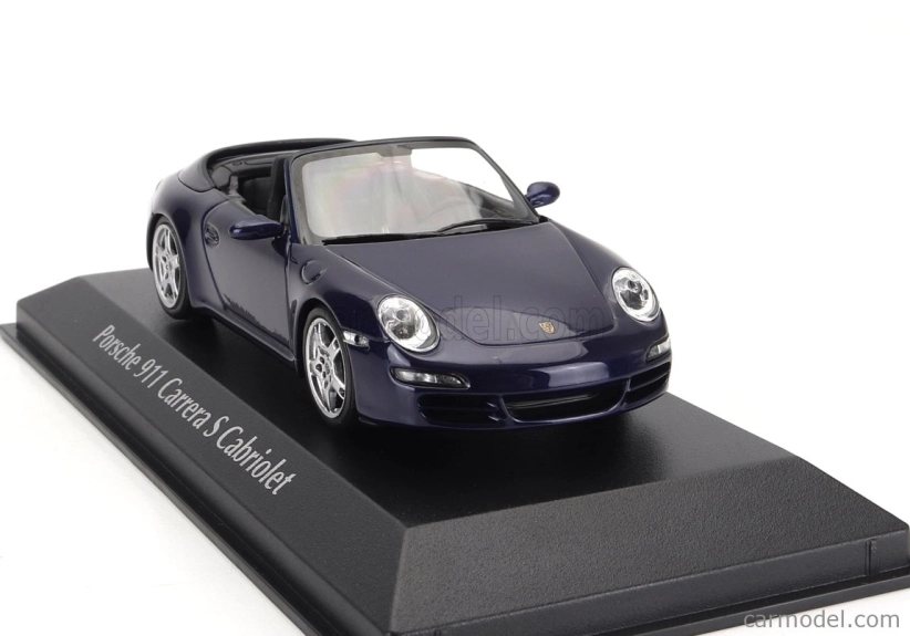 Minichamps Porsche 911 997 Carrera S Cabriolet 2005 1:43 Blue Met
