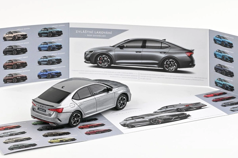 Abrex Škoda Octavia IV RS (2020) 1:43 - Sivá Quicksilver Metalíza