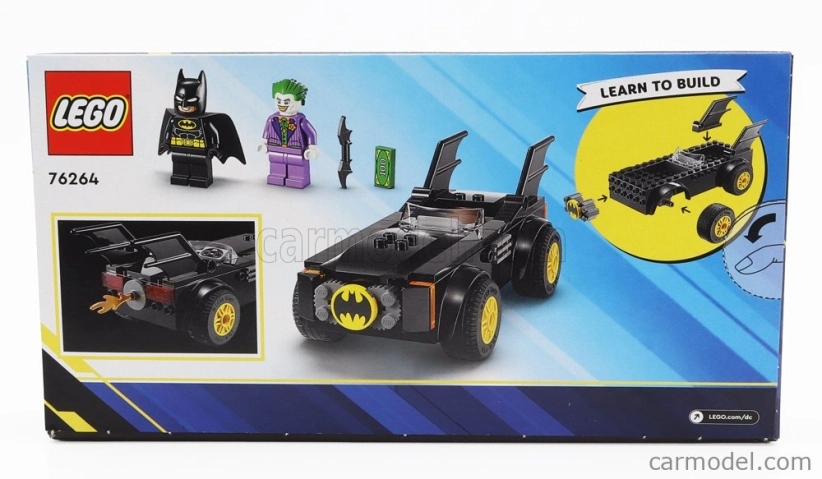 Lego Batman Lego - Batmobile - Batman Vs The Joker - 54 Pezzi - 54 Pieces Black