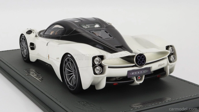 Bbr-models Pagani Utopia 2022 - Con Vetrina - With Showcase 1:18 Bianco Perla - Bílá