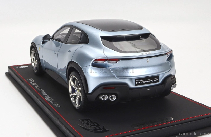 Bbr-models Ferrari Purosangue Suv 2022 - Con Vetrina - S vitrínou 1:18 Grigio Alloy - Blue Grey Met