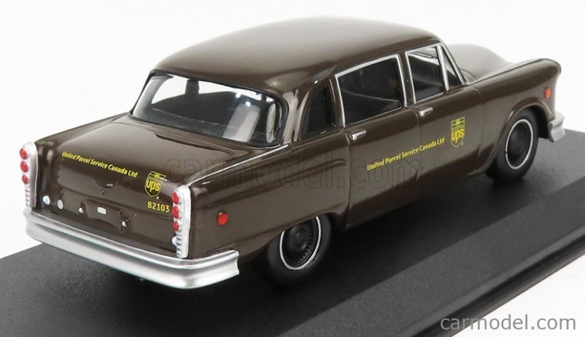 Greenlight Checker Taxi Cab Ups Kanada 1975 1:43 Brown