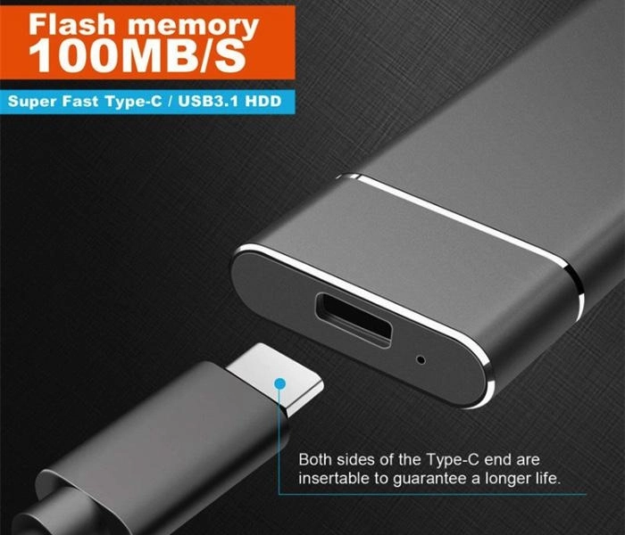 14TB MINI pevný disk SSD z hliníkovej zliatiny Farba: čierna
