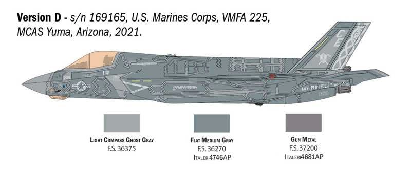 Italeri Lockheed martin F-35b Military Airplane Lighting Ii 2011 1:48 /