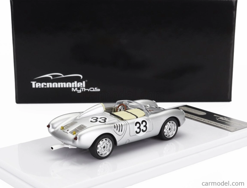 Tecnomodel Porsche 550a Team Porsche Kg N 33 24h Le Mans 1957 H.hermann - R.von Frankenberg 1:43 Strieborná