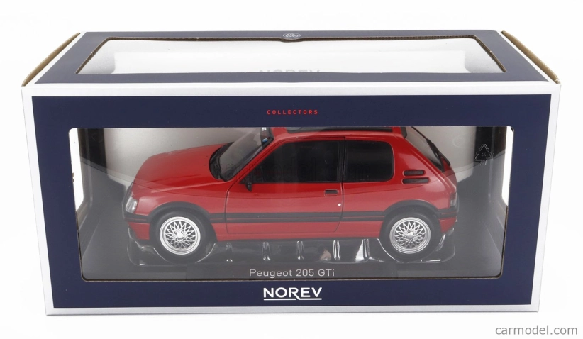 Norev Peugeot 205 1.9 Gti Pts disky 1992 1:18 červená