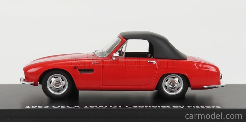 Esval model Osca 1600gt Fissore Cabriolet Closed 1963 1:43 Red