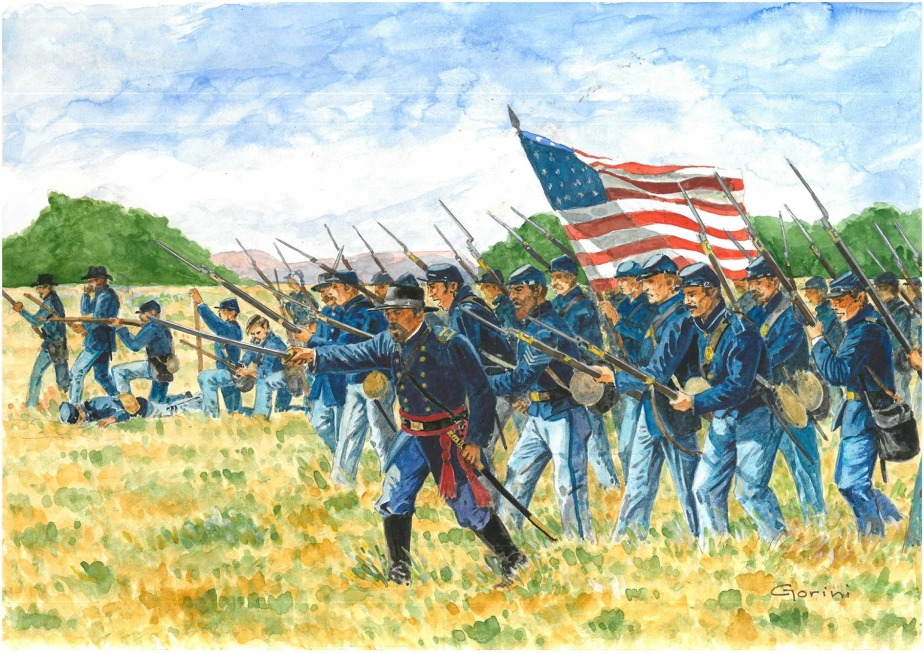 Italeri figúrky – UNION INFANTRY (AMERICAN CIVIL WAR) (1:72)