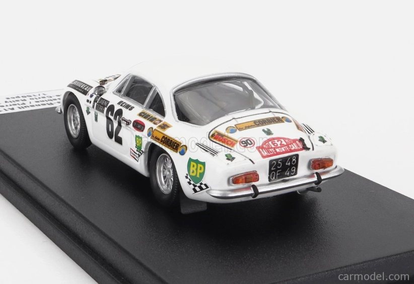 Trofeu Renault A110 Alpine N 62 Rally Montecarlo 1973 Thierry Sabine - Pierre Terry 1:43 Bílá