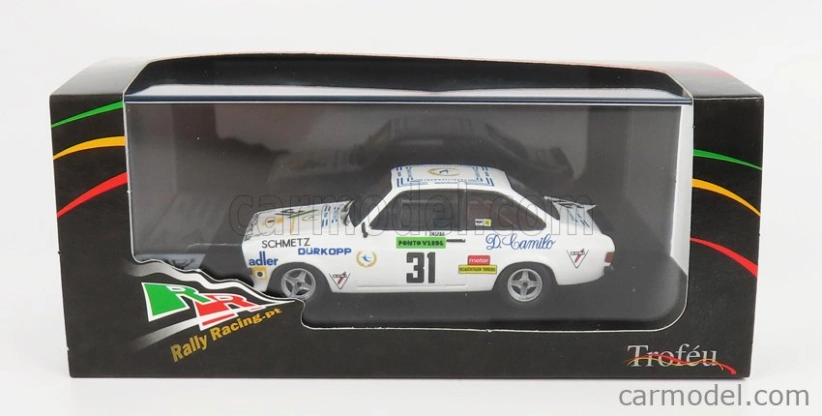 Trofeu Ford england Escort Mkii Rs 2000 N 31 2nd Rally Vila Do Conde 1981 F.gaspar 1:43 White