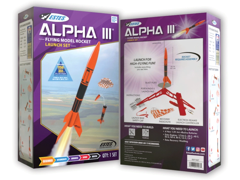 Estes Alpha III E2X, Launch Set