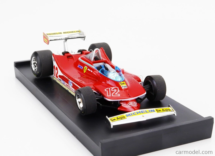 Brumm Ferrari F1 312t4 N 12 Winner Usa Ovest Gp 1979 Gilles Villeneuve 1:43 Red