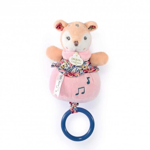 Doudou Plyšový jeleň hrajúci melódiu 20 cm