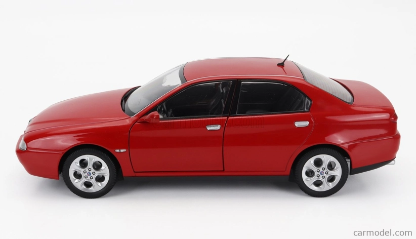 Mitica-diecast Alfa romeo 166 3.0 V6 1998 - Black Interior 1:18 Rosso Alfa Red