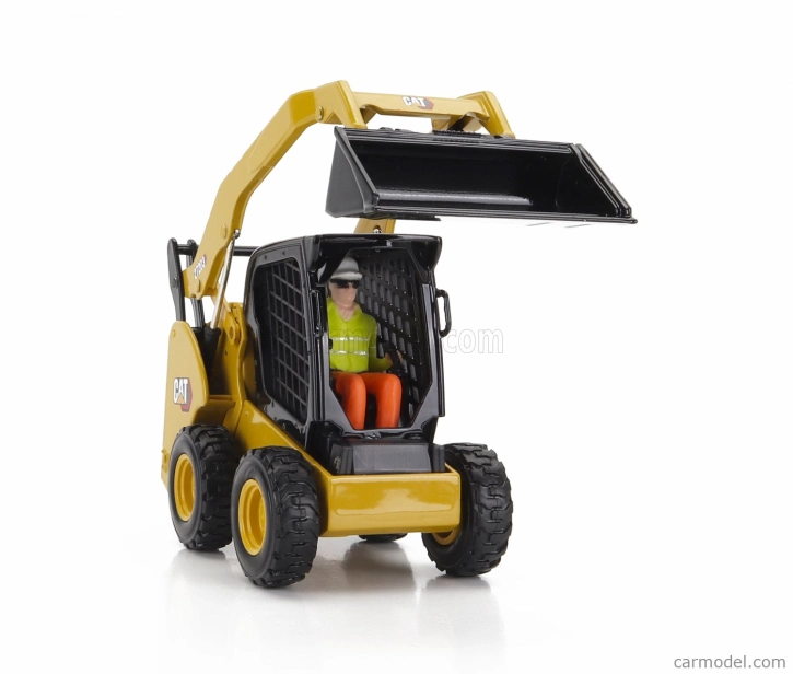 Dm-models Caterpillar Cat272d3 Ruspa Gommata - Skid Steer Loader 1:32 Žlutá Černá