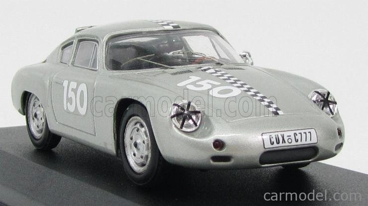 Najlepší model Porsche 1600gs Abarth Coupe N 150 Hockenheim 1961 F.hahnl 1:43 Silver