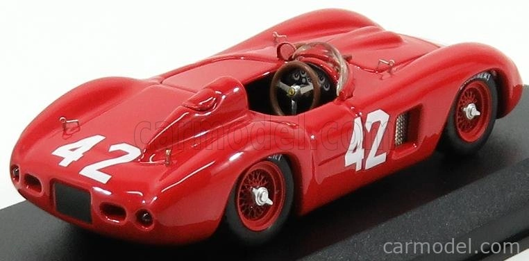 Art-model Ferrari 500tr Spider Ch.0652 N 42 Cuba Gp 1957 G.masten 1:43 Red