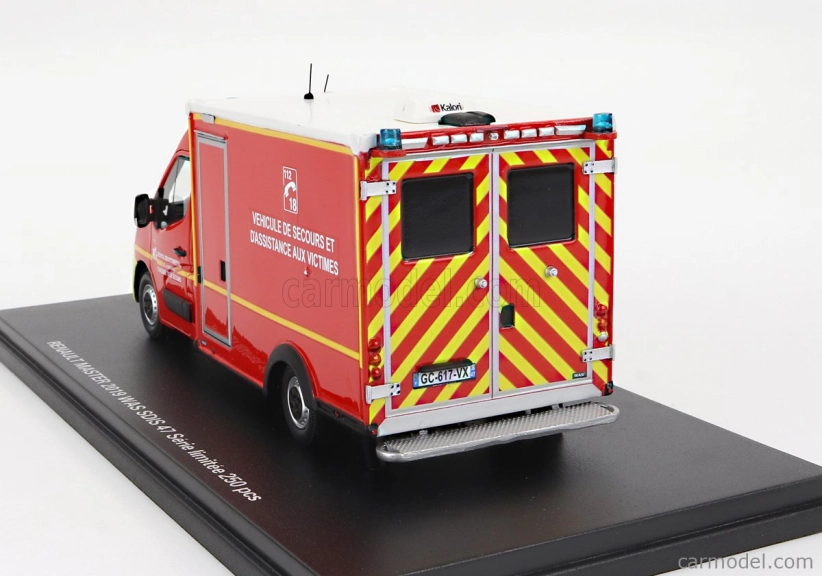 Alerte Renault Master Van Was Sdis 47 Hasičská ambulance 2019 1:43, červená
