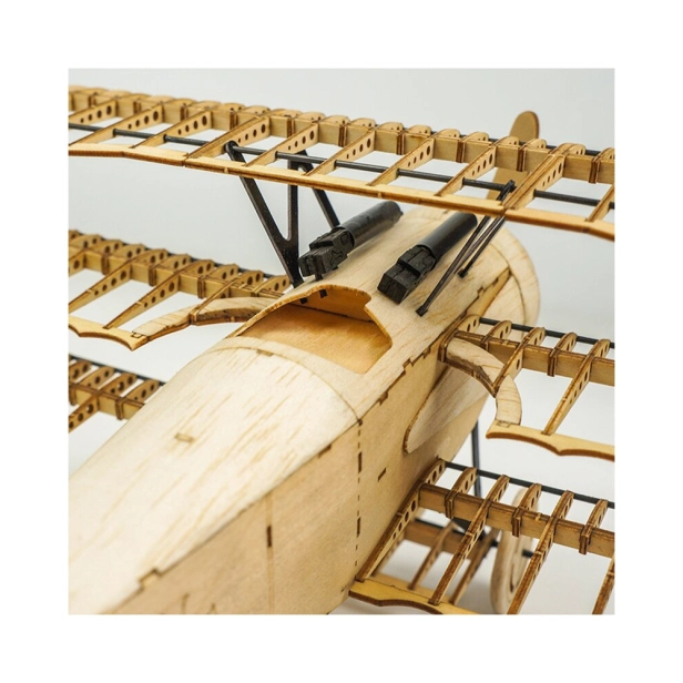 3D puzzle Fokker DR1 1:18 laser cut stavebnica 400 mm